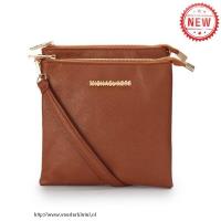 michael kors logo groot bruin crossbody zakken Schoudertasje 6hjzd663